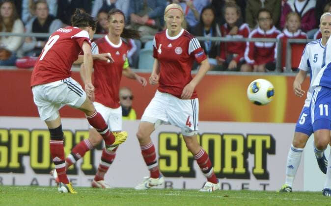 Göteborg 2013 07 16 fotball UEFA Womens Euro 2013 Denmark vs Finland Mia Brogaard ( DEN ) 2-0 ( FIN ) KP031002 
