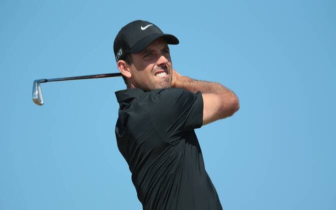 South Africa s Charl Schwartzel tees off on the eigth hole on the second day of the 2013 Open Championship in Muirfield, Scotland on July 19 , 2013.  LON2013071911