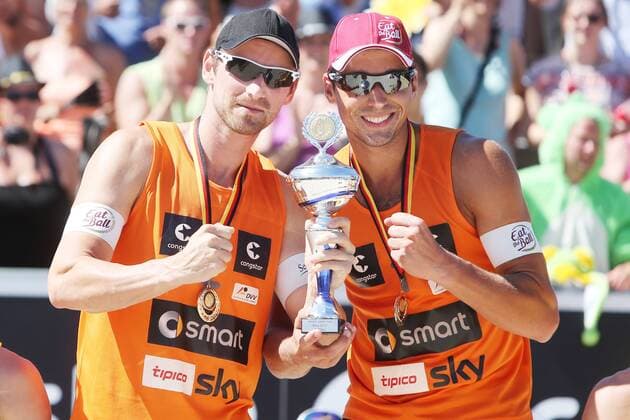 Beachvolleyball: smart beach tour Binz 2013, Supercup - super cup, Jonathan Erdmann und Kay Matysik, xHOCHxZWEIx xMaltexChristiansx