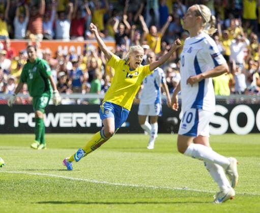Sweden Halmstad Örjans vall UEFA Women s EURO 2013 QUARTERFINAL Sweden vs Iceland 2-0 Josefine Öqvist Sweden KP0500001 