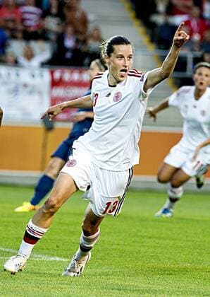 Sweden Linkoping 2013 07 22 UEFA Womens Euro 2013 France (FRA) vs Denmark (DEN) Johanna Rasmussen (DEN) 0-1 . KP0300 