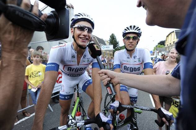 Marcel Kittel bei einem Kirmesrennen in Boxmeer, Holland am 22.07.2013, einen Tag nach Ende der Tour de France.