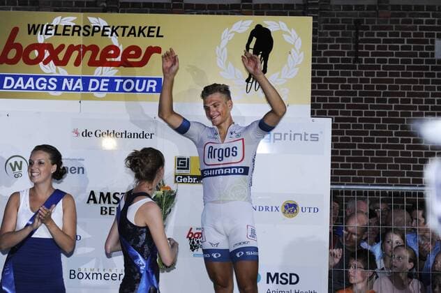 Marcel Kittel bei einem Kirmesrennen in Boxmeer, Holland am 22.07.2013.