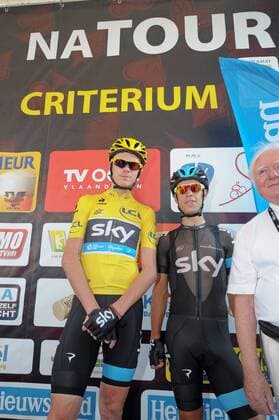 Christopher Froome (GBR) - Sky et Richie Porte CYCLING : Criterium apres le Tour de France - Aalst - 22 07 2013 PhotoNews Panoramic 