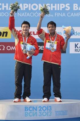 Kai Qin, Chong He China Gold Medal Diving Men s 3m Springboard Synchro Final - 23.07.2013, Barcelona - FINA World Championships 2013 - andreaxstaccioli