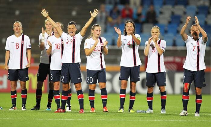 Norway vs Denmark Foto: OlexMariusxFjalsett Digitalsport Solveig Gulbrandsen Marit Fiane Christensen Kristine Wigdahl Hegland Cathrine Hoegh Dekkerhus Emilie Haavi Ingvild Stensland Toril Hetland Akerhaugen Trine Rønning 