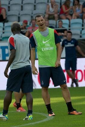 2013 07 26 Göteborg Practice for Paris Saint Germain at Gamla Ullevi Stadium Zlatan Ibrahimovic KP0520002 