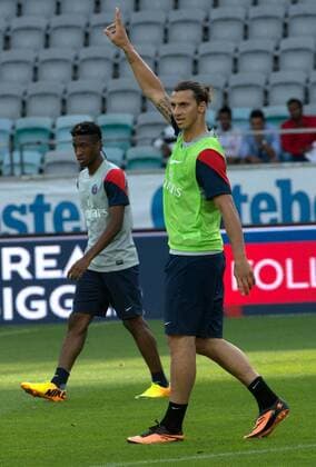 2013 07 26 Göteborg Practice for Paris Saint Germain at Gamla Ullevi Stadium Zlatan Ibrahimovic KP0520002 
