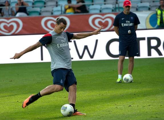 2013 07 26 Göteborg Practice for Paris Saint Germain at Gamla Ullevi Stadium Zlatan Ibrahimovic KP0520002 