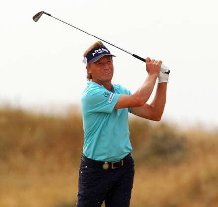 27.07.2013 Southport, England. Bernhard Langer (GER) in action during the 3rd round of the Senior Open Championship from Royal Birkdale. Langer leads after the third round with -9, three ahead of the rest of the field going into the final round. xPaulxKeevilx  ActionPlus11432886