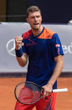 30.07.2013, Sportpark, Kitzbühel, AUT, ATP Tennis Herren World Tour, bet at home Cup 2013, Hauptrunde Einzel, im Bild Daniel Brands (GER) Daniel Brands of Germany during main round of bet at home Cup 2013 tennis tournament of the ATP Tennis Herren World Tour at the Sportpark in Kitzbühel, Austria on 2013 07 30. EP_gro