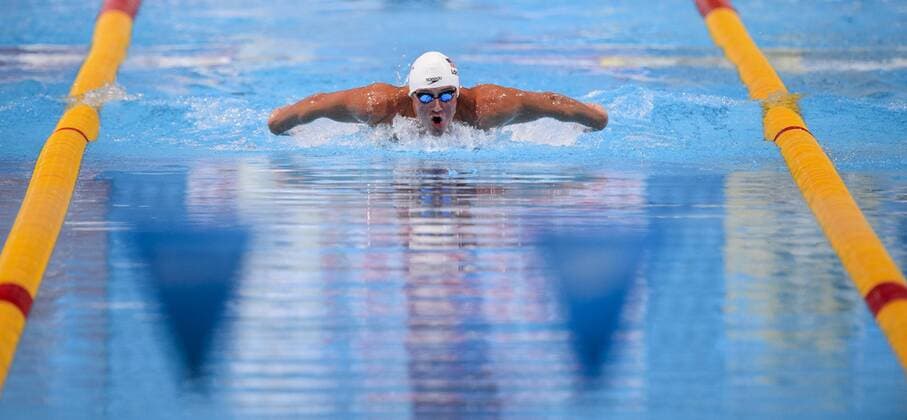 31.07.2013 Barcelona, Spain. Ryan Lochte of America (USA) in action during the Mens 200m Individual Medley Heats in the Swimming preliminary rounds on Day 12 of the 2013 FINA World Championships, at Palau Sant Jordi. xRoganxThomsonx  ActionPlus11434295