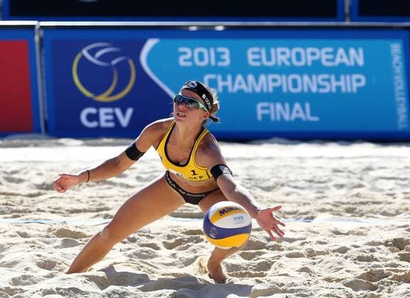 Beachvolleyball EM. Beach Volleyball Grand Slam 2013. Katrin HOLTWICK (GER). Klagenfurt, 1,8.2013. FotosKuess