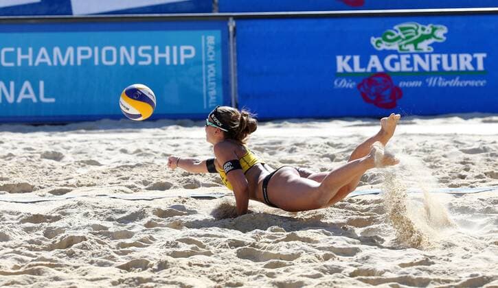 Beachvolleyball EM. Beach Volleyball Grand Slam 2013. Katrin HOLTWICK (GER). Klagenfurt, 1,8.2013. FotosKuess