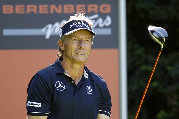 Köln, 01.08.2013, Pro Am , Berenberg Masters im Golf und Land Club Köln, Spieler Bernhard Langer im Flight mit Willy Bogner Golfturnier
