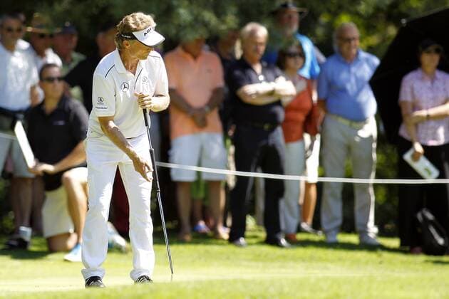Köln, 02.08.2013, erster Tag, Berenberg Masters im Golf und Land Club Köln, Spieler Bernhard Langer GER Golfturnier