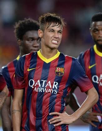 FUSSBALL INTERNATIONAL SAISON 2011 2012 02.08.2013 Gamper Cup 2013 FC Barcelona - FC Santos Neymar (Barca) 