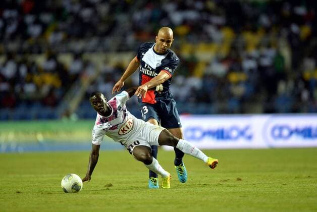 Henri Saivet (bor) - Alex (psg) FOOTBALL : Paris SG vs Bordeaux - Trophee des champions - 03 08 2013 AnthonyBIBARD FEP Panoramic 