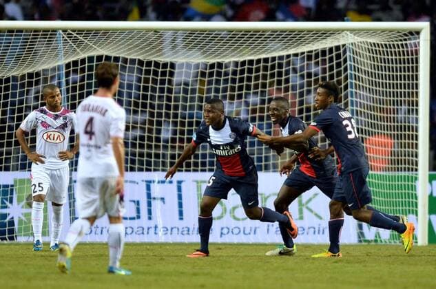 Hervin Ongenda (psg) - Blaise Matuidi (psg) - Kingsley Coman (psg) -- Paris St. Germain - Girondins Bordeaux - Supercup - - 03 08 2013 AnthonyBIBARD FEP Panoramic 