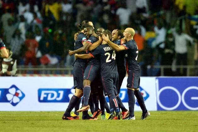 Hervin Ongenda (psg) - Zlatan Ibrahimovic (psg) -- Paris St. Germain - Girondins Bordeaux - Supercup - - 03 08 2013 AnthonyBIBARD FEP Panoramic 