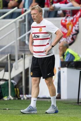 David Moyes, manager of Manchester United watches on from the sideline - AIK Stockholm vs. Manchester United - Friendly - Friends Arena, Stockholm - Sweden - 06 08 2013 Pic Philip Oldham Sportimage EDITORIAL USE ONLY. No use with unauthorised audio, video, data, fixture lists, club league logos or live services. Online in-match use limited to 120 images, no video emulation. No use in betting, games or single club league player publications.