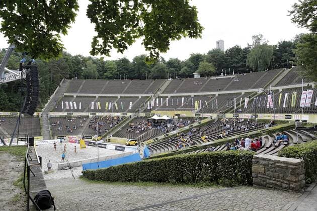 Berlin,GER,Deutschland,09.08.2013, Beach-Volleyball Smart Grand Slam Berlin, FIVB Beach Volleyball World Tour 2013,Waldbuehne, Ortsteil Westend,Bezirk Charlottenburg-Wilmersdorf.