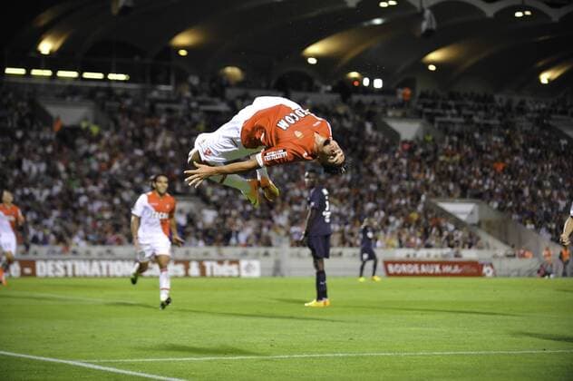 Emmanuel RIVIERE (monaco) FOOTBALL: Girondins de Bordeaux - AS Monaco - 10 08 2013 xThierryxBretonx 