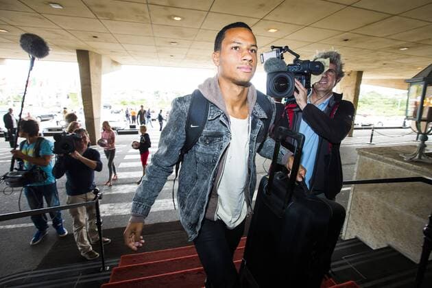 Ricardo van Rhijn of Holland during the arrival of the Dutch National team on August 12, 2013 at Grand Hote Huis ter Duin at Noordwijk, The Netherlands. Arrival Dutch team in Noordwijk Friendly 2013 2014 xVIxLaurensxLindhoutxIVx 1720851