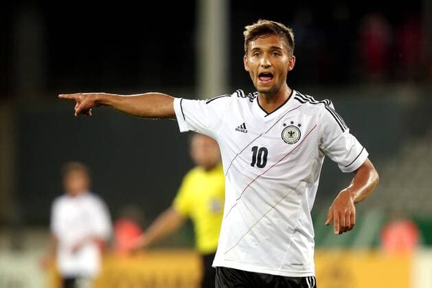 Freiburg Fußball Länderspiel U21 Deutschland vs. Frankreich, Moritz Leitner (GER)