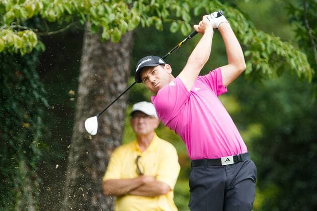 15 August 2013: Sergio Garcia drives the ball during the first round of the Wyndham Championship at Sedgefield Country Club in Greensboro, NC. GOLF: AUG 15 PGA Golf Herren - Wyndham Championship - Round 1 Icon130815072 EDITORIAL USE ONLY