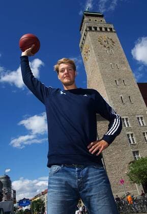 Basketball Berlin 14.08.2013 Saison 2013 2014 1. Bundesliga BBL Alba Berlin Basketball Albas Neuzugang Jan-Hendrik Jagla, gebürtiger Berliner, groß geworden in Berlin-Neukölln
