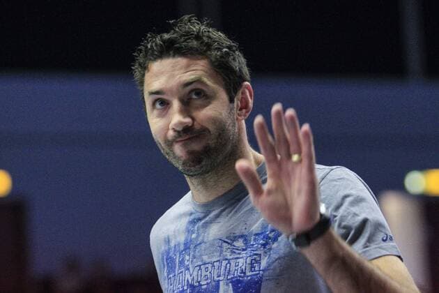 Deutschland, Hamburg, Sporthalle Hamburg, DKB Handball Bundesliga, Saison 2013 2014, HSV Handball - KIF Kolding Kopenhagen Blazenko Lackovic (HSV)