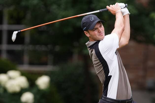 16 August 2013: Martin Kaymer drives the ball off the tee during the second round of the Wyndham Championship at Sedgefield Country Club in Greensboro, NC. GOLF: AUG 16 PGA Golf Herren - Wyndham Championship - Round 2 Icon130816021 EDITORIAL USE ONLY