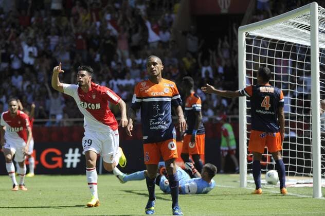 Emmanuel Riviere (ASM) FOOTBALL: AS Monaco - HSC Montpellier - Ligue 1 - 18 08 2013 xFranckPennantx 