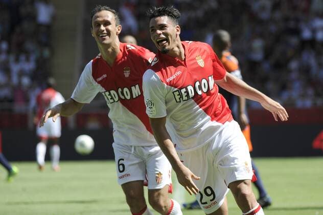 Emmanuel Riviere (ASM) FOOTBALL: AS Monaco - HSC Montpellier - Ligue 1 - 18 08 2013 xFranckPennantx 