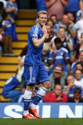 Andre Schürrle of Chelsea - Chelsea v Hull City - Premier League - Stamford Bridge - London - 18th August 2013 - Pic Charlie Forgham-Bailey Sportimage EDITORIAL USE ONLY. No use with unauthorised audio, video, data, fixture lists, club league logos or live services. Online in-match use limited to 120 images, no video emulation. No use in betting, games or single club league player publications.