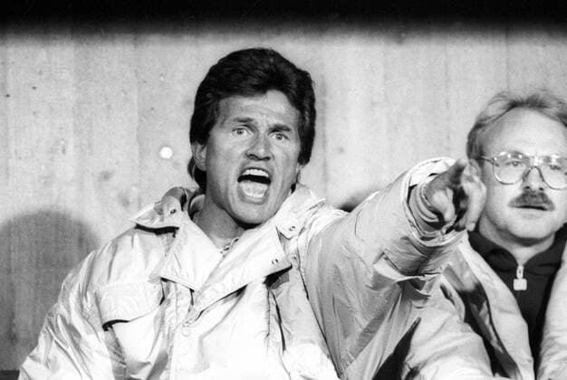 Trainer Jupp Heynckes (li.) und Co Trainer Wolf Werner (beide Borussia Mönchengladbach)