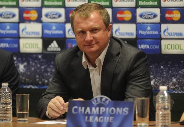 FC Viktoria Plzen coach Pavel Vrba speaks to media during a press conference ahead of the FC Viktoria Plzen vs NK Maribor match of Champions League, 4th preliminary round, in Pilsen, Czech Republic, August 19, 2013. (CTKxPhoto PetrxEret) CTKPhotoP201308190640801 ert 18
