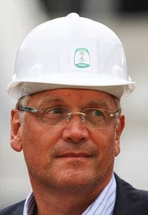 PR - OBRAS ARENA DA BAIXADA VISITA FIFA - GERAL FIFA Generalsekretär Jerome Valcke Besichtigung der Arena da Baixada, Curitiba(PR), (19). x(37)xGeraldoxBubniakx xFotoarenax  (18617)
