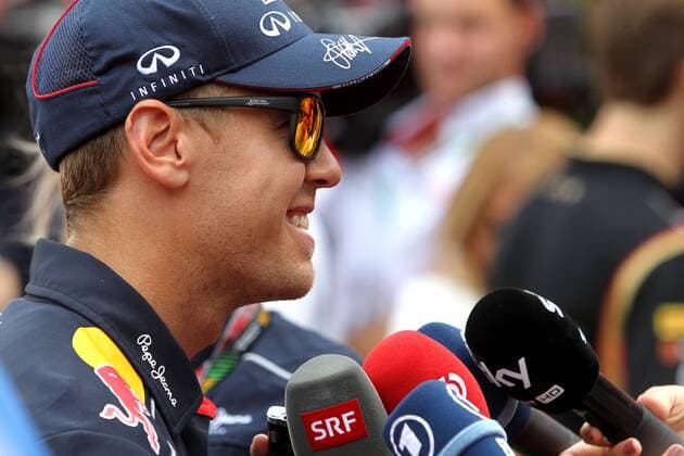 Motorsports: FIA Formula One World Championship 2013, Grand Prix of Belgium, 1 Sebastian Vettel (GER, Infiniti Red Bull Racing), xHOCHxZWEIx
