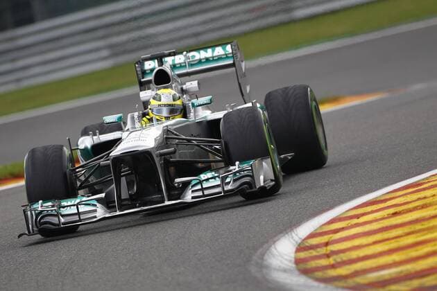Motorsports: FIA Formula One World Championship 2013, Grand Prix of Belgium, 9 Nico Rosberg (GER, Mercedes AMG Petronas F1 Team), xHOCHxZWEIx