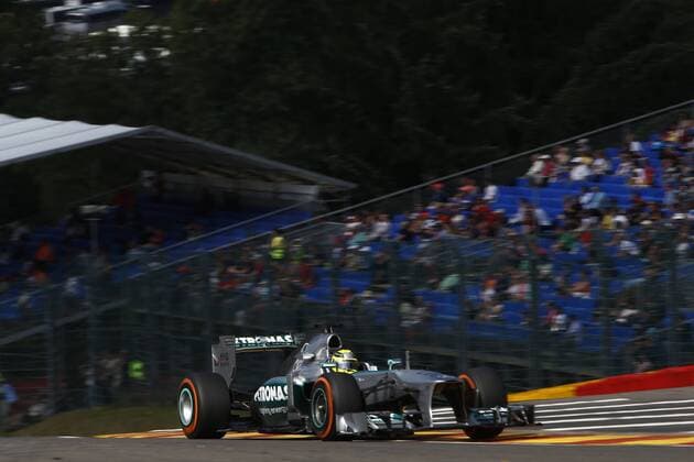 Motorsports: FIA Formula One World Championship 2013, Grand Prix of Belgium, 9 Nico Rosberg (GER, Mercedes AMG Petronas F1 Team), xHOCHxZWEIx