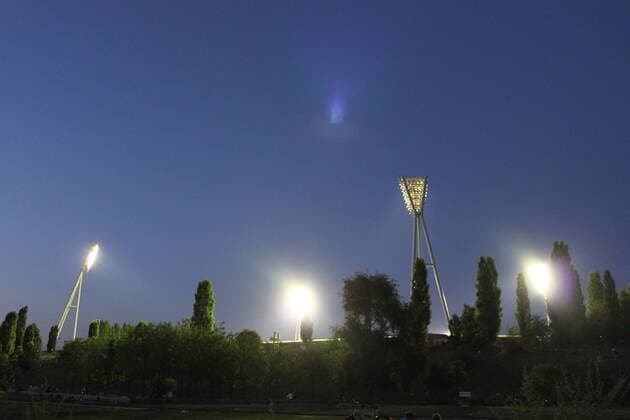 Berlin, Fußball, GER, NOFV Regionalliga Nordost, 2012 2013, 2012 2013, Friedrich-Ludwig-Jahn-Sportpark, Flutlicht Impressionen - Flutlichtspiel im Berliner Jahnsportpark