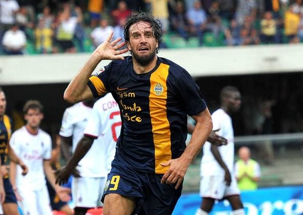 Football - soccer: Serie A, Hellas Verona - AC Mailand, luca toni xHOCHxZWEIx xItalyxPhotoxPressx 