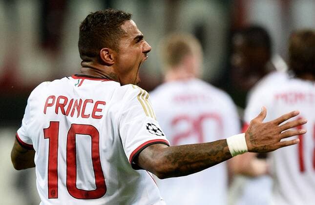 Db Milano 28 08 2013 - Champions League Milan-Psv Eindhoven foto Daniele Buffa Image Sport nella foto: Kevin Prince Boateng 