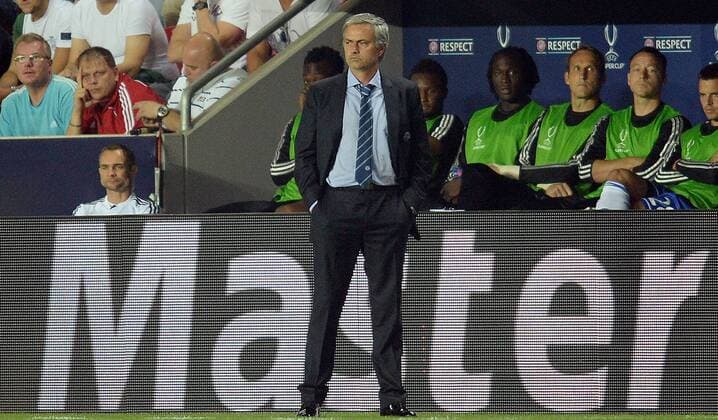 30.08.2013, xjhx, Fussball, UEFA Supercup 2013, FC Bayern München - Chelsea London, v.l. Head Coach Trainer Jose Mourinho (FC Chelsea London)