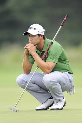 Aug. 31, 2013 - Norton, Massachusetts, USA - August 31, 2013 - Norton, Massachusetts, U.S. - Adam Scott waits for his turn to putt on the 15th hole during the second round of the Deutsche Bank Championship, FedEx Cup playoffs held at the Tournament Players Club in Norton Massachusetts. Eric Canha CSM PGA Golf Herren 2013: Deutsche Bank Championship Round 2 AUG 31 - ZUMAc04