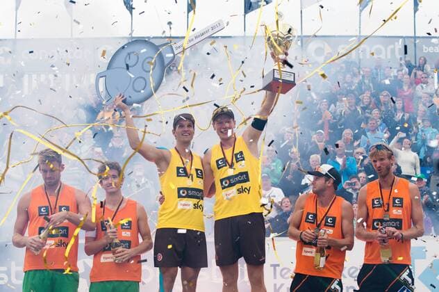 Deutsche Meisterschaft Beachvolleyball, Siegerehrung 01.09.13, Timmendorfer Strand xxxx