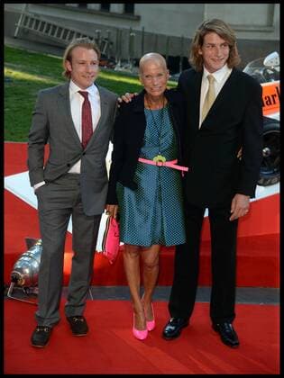 Rush - UK film premiere. James Hunt s widow Sarah and their two sons, Freddie and Tom, during the Rush - UK film premiere, Odeon, London, United Kingdom. Monday, 2nd September 2013. Picture by AndrewxParsons i-Images AndrewxParsonsx xi-Images  IIM-0376-0098