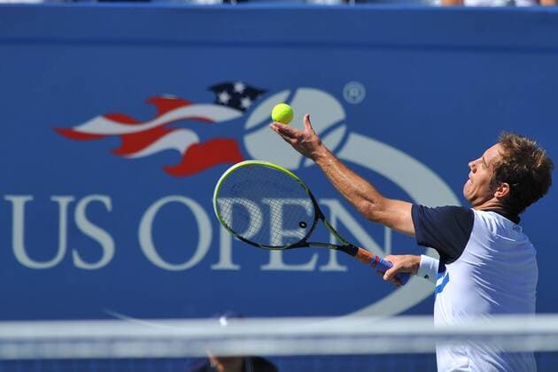 Richard Gasquet (Fra) TENNIS : US Open 2013 - 04 09 2013 TennisMagazine Panoramic 